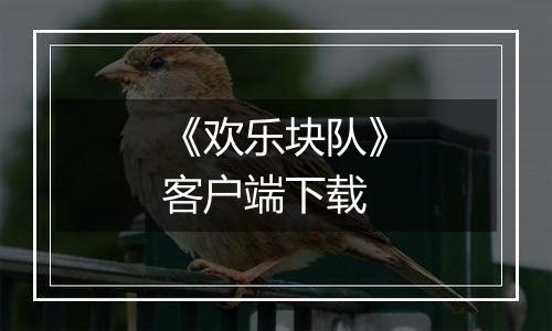 《欢乐块队》客户端下载
