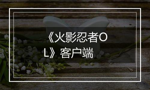 《火影忍者OL》客户端