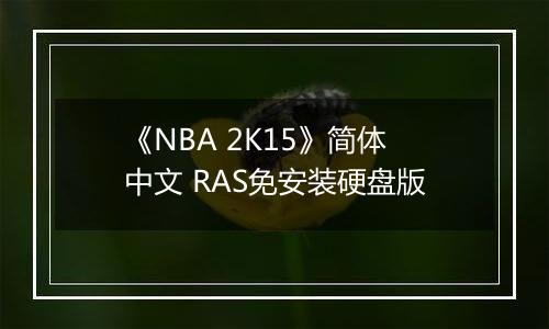 《NBA 2K15》简体中文 RAS免安装硬盘版