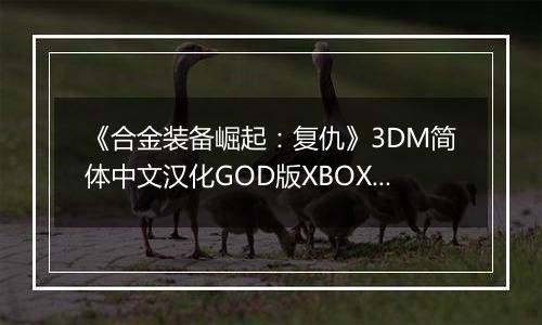 《合金装备崛起：复仇》3DM简体中文汉化GOD版XBOX360版