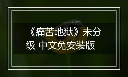 《痛苦地狱》未分级 中文免安装版