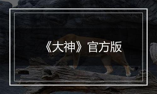 《大神》官方版