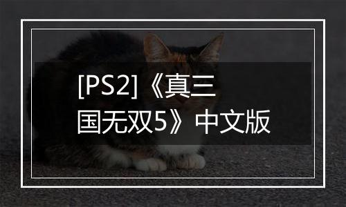 [PS2]《真三国无双5》中文版
