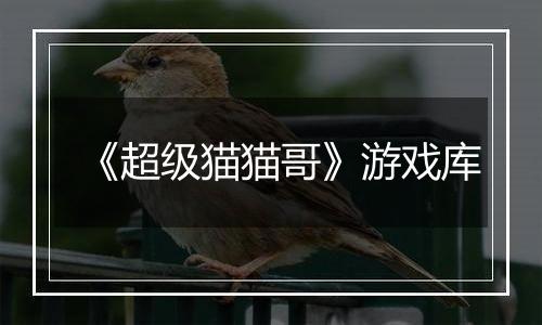 《超级猫猫哥》游戏库