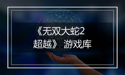 《无双大蛇2 超越》 游戏库