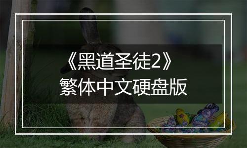 《黑道圣徒2》繁体中文硬盘版
