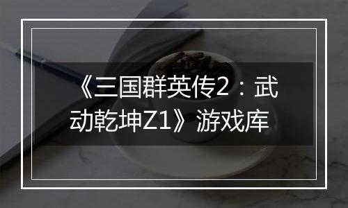 《三国群英传2：武动乾坤Z1》游戏库