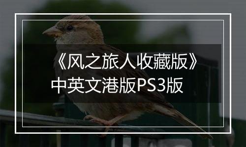 《风之旅人收藏版》中英文港版PS3版