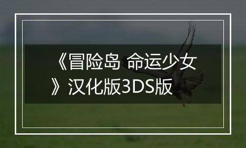 《冒险岛 命运少女》汉化版3DS版