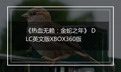 《热血无赖：金蛇之年》 DLC英文版XBOX360版