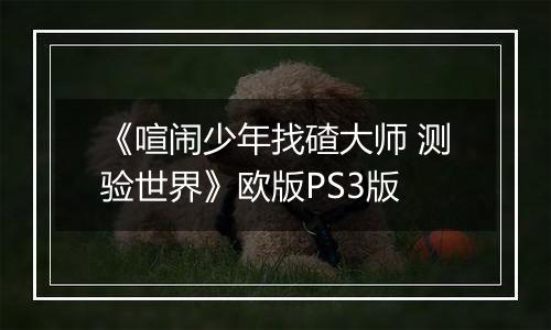 《喧闹少年找碴大师 测验世界》欧版PS3版