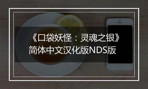 《口袋妖怪：灵魂之银》简体中文汉化版NDS版