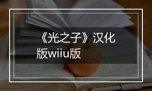 《光之子》汉化版wiiu版