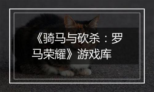 《骑马与砍杀：罗马荣耀》游戏库