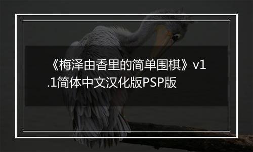 《梅泽由香里的简单围棋》v1.1简体中文汉化版PSP版