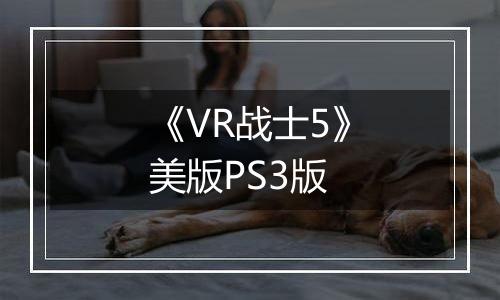 《VR战士5》美版PS3版