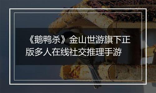 《鹅鸭杀》金山世游旗下正版多人在线社交推理手游