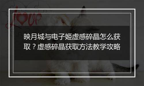 映月城与电子姬虚感碎晶怎么获取？虚感碎晶获取方法教学攻略