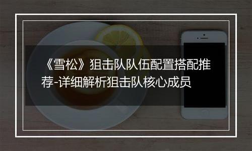 《雪松》狙击队队伍配置搭配推荐-详细解析狙击队核心成员