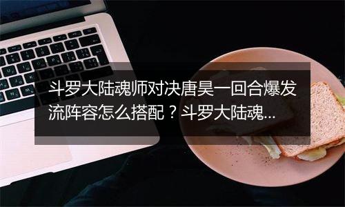 斗罗大陆魂师对决唐昊一回合爆发流阵容怎么搭配？斗罗大陆魂师对决唐昊一回合爆发流阵容介绍
