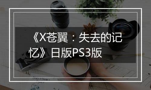 《X苍翼：失去的记忆》日版PS3版